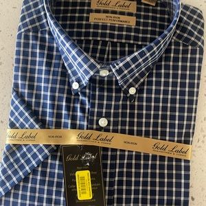 Gold Label men’s short sleeve button down